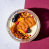 Vaníliás panna cotta, sós karamell, kandírozott mandula (gluténmentes)