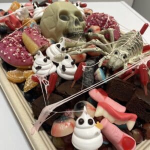 Halloween sweet haunt grazing box