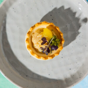 Baba ghanoush tarte kosár