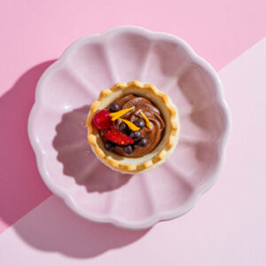 Belga csokoládés tarte kosár