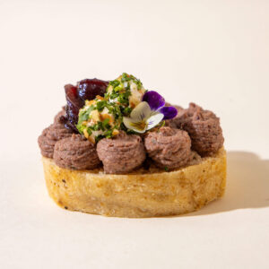 Dear Budapest Catering - Sandwich - Black Pudding, Goat Cheese with Fresh Herbs