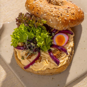 Füstölt lazacos - philadelphia krémsajt bagel